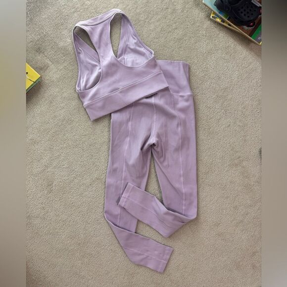 Aerie Lavender Matching Workout Set M - Picture 3 of 3
